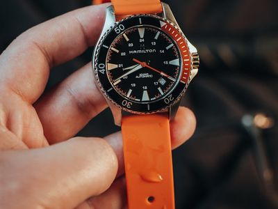 Close up of sports watch on wrist